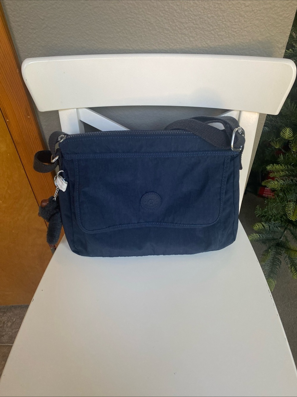 Kipling  Navy Blue Crossbody Bag  Adjustable Strap